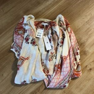 Multicolor Wrap Cardigan